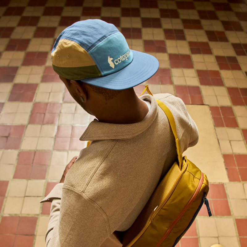 Cotopaxi Tech 5-Panel Hat in Steel Blue-2