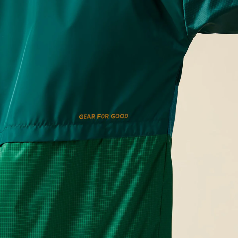 Cotopaxi Men's Teca Half-Zip Windbreaker in Eat More Veggies-3