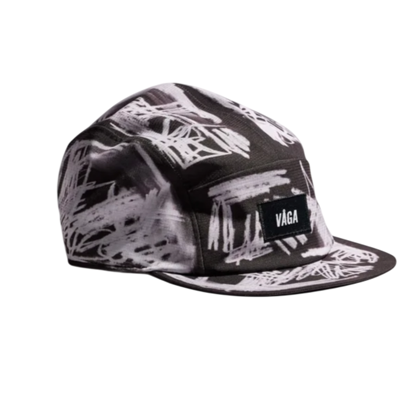 Vaga Scribble Cap in Black/White