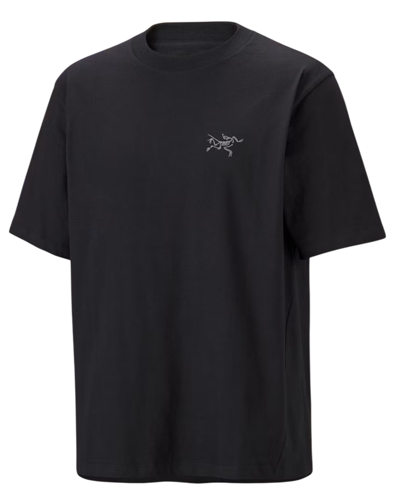 Arc'teryx Men's Kragg Cotton Emblem Crew Tee in Black