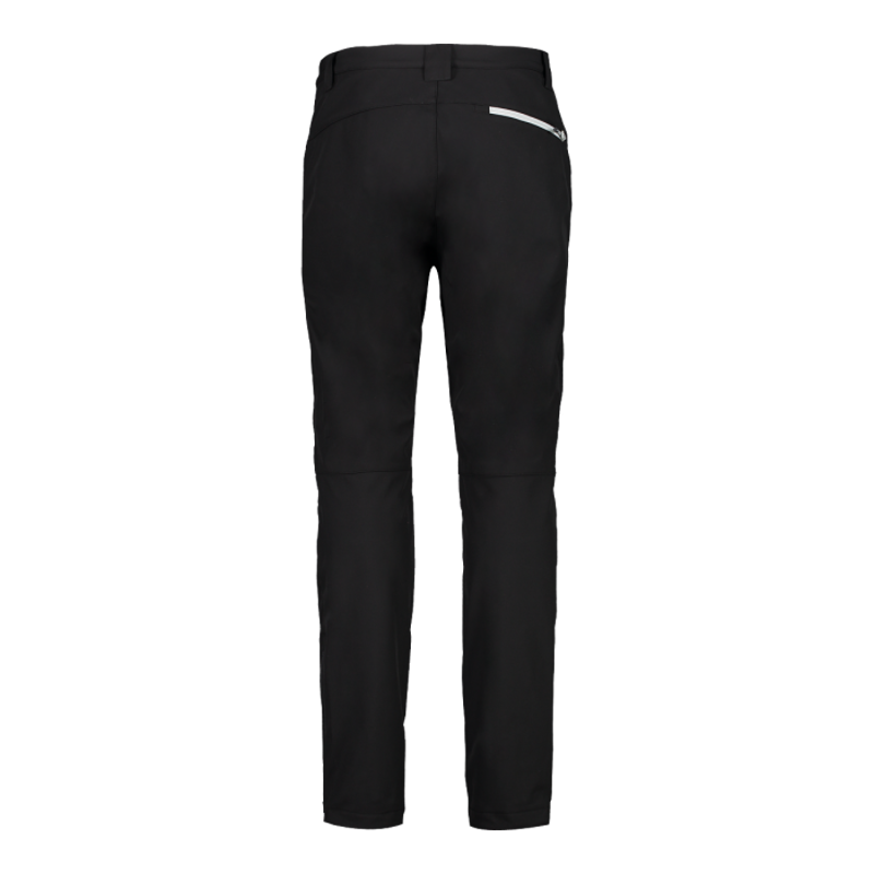 CMP Men's Softshell Slim-Fit Trousers in Nero Black-1