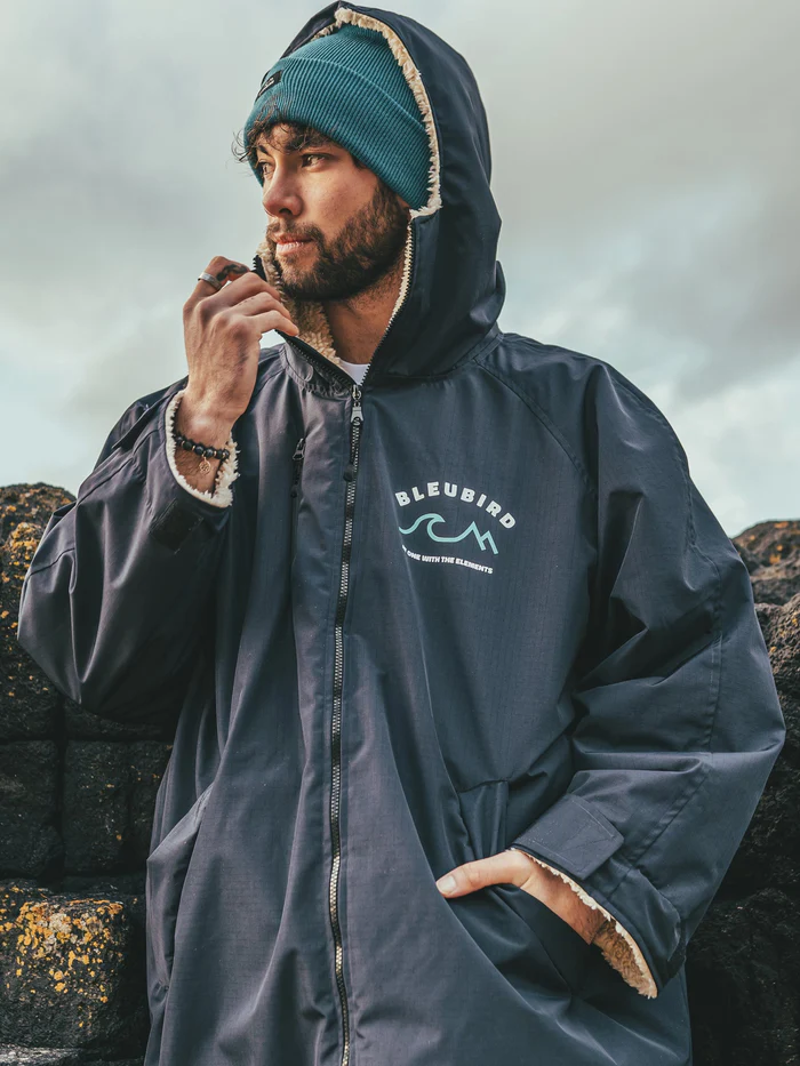 Bleubird Nordic Robe in Navy-1