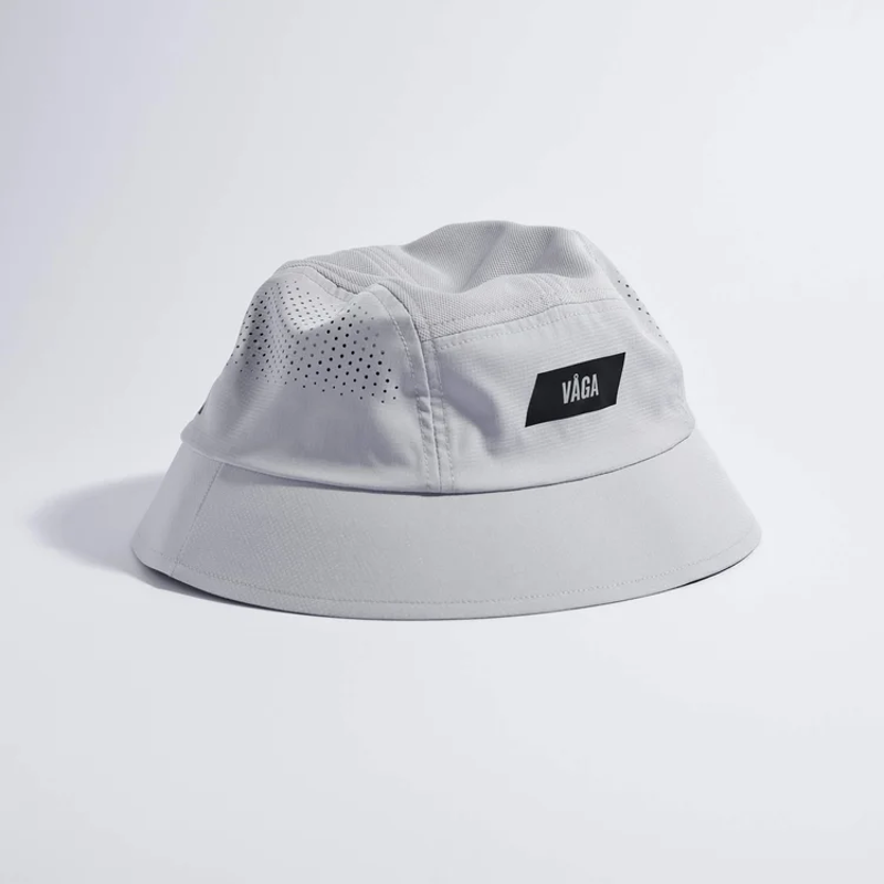 Vaga Feather Bucket Hat in Aluminium Grey-3