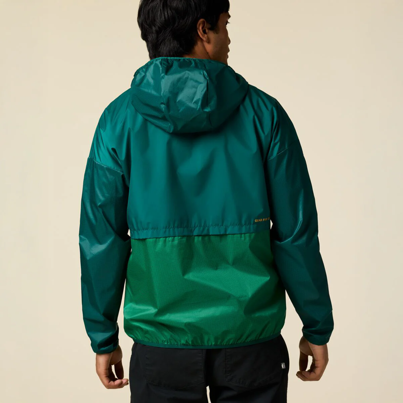 Cotopaxi Men's Teca Half-Zip Windbreaker in Eat More Veggies-2