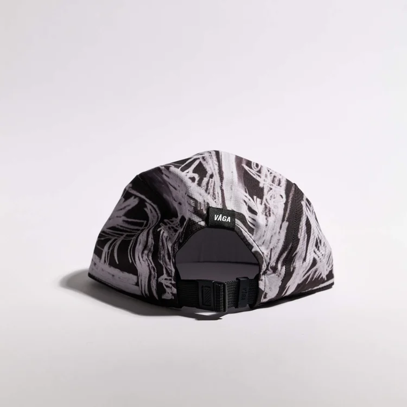 Vaga Scribble Cap in Black/White-2