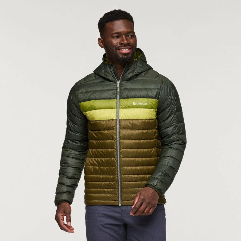 Cotopaxi Men's Fuego Down Hooded Jacket in Woods/Live Oak-2