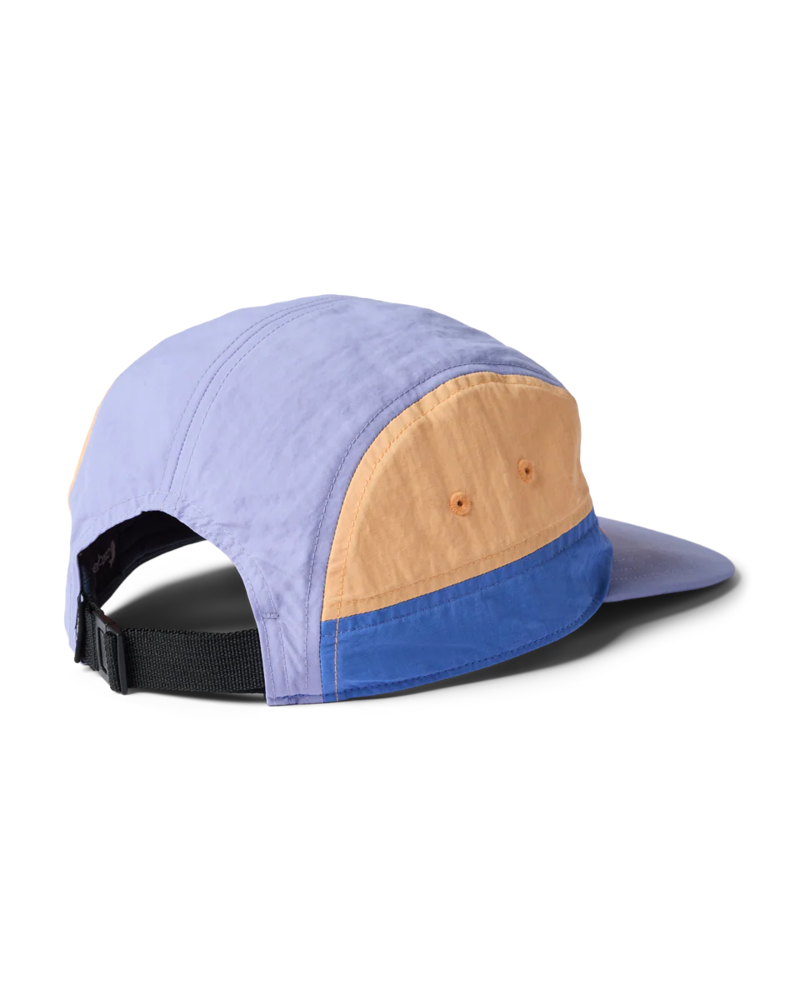 Cotopaxi Tech 5-Panel Hat in Grapefruit and Aster-1