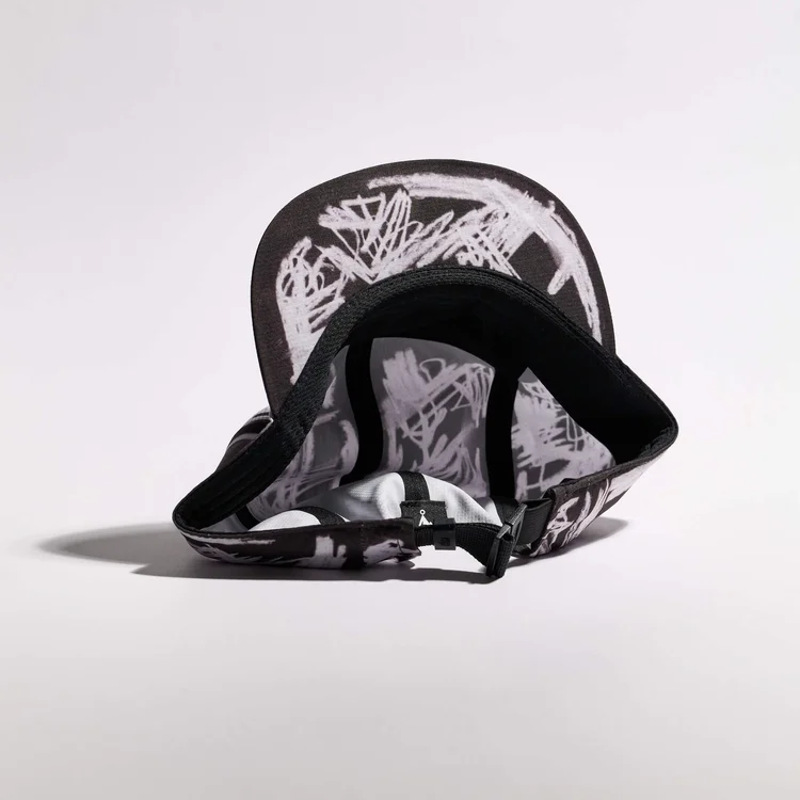 Vaga Scribble Cap in Black/White-3
