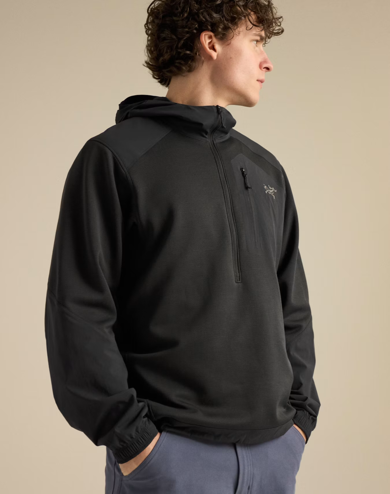 Arc'teryx Men's Konseal Pullover Hoody in Black-3