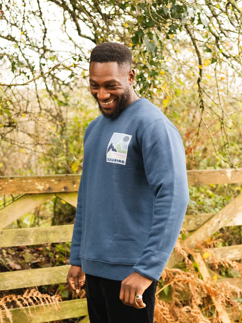 Bleubird Waypoint Crew Pullover in Navy-1