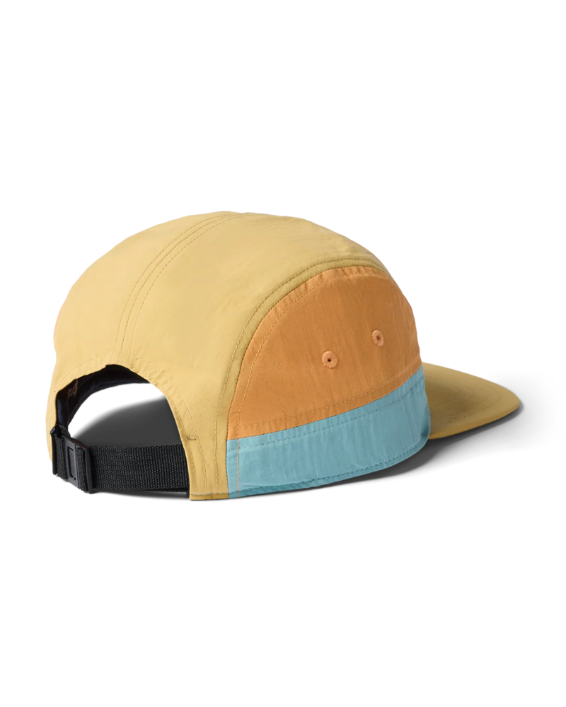Cotopaxi Tech 5-Panel Hat in Honeydew and Husk-1