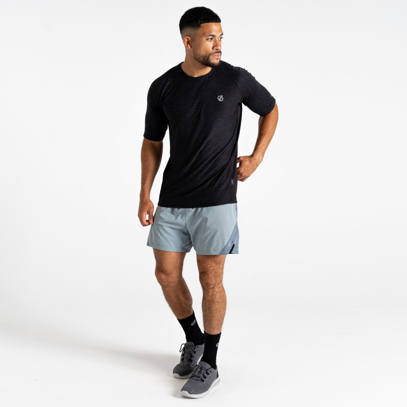 Dare2b Men's Power Up Tee in Black Marl-4