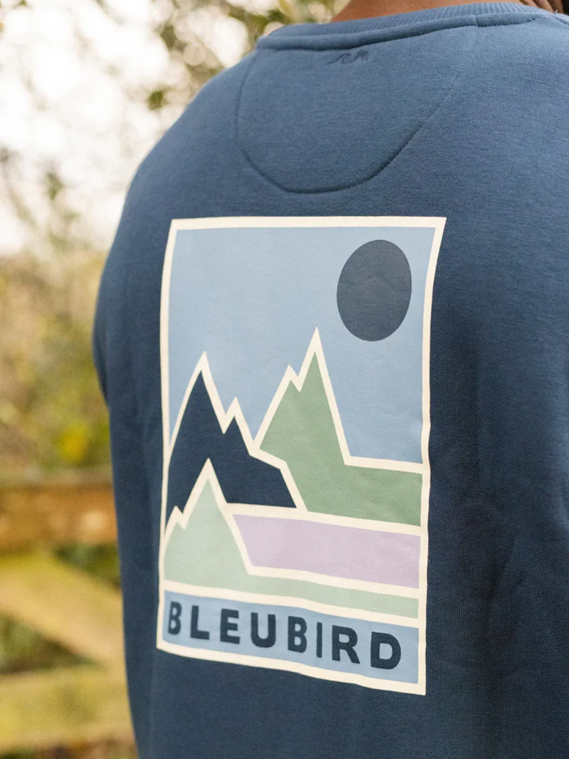 Bleubird Waypoint Crew Pullover in Navy-2