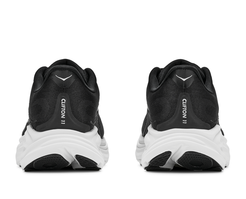 Hoka Women's Clifton 11 in Black/White-5