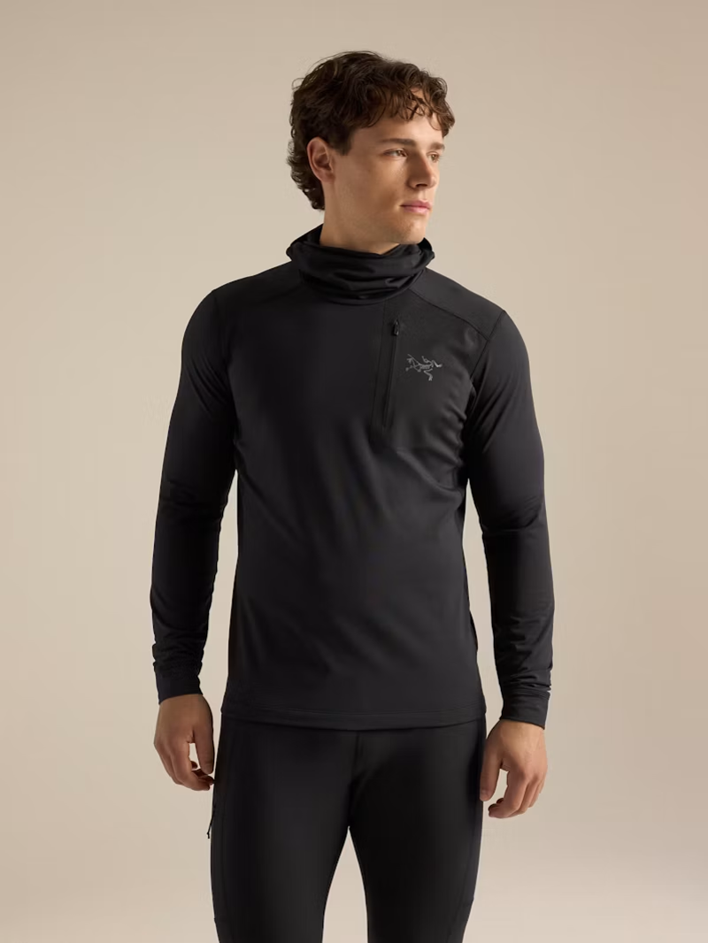 Arc'teryx Men's Rho LT Hoody in Black-1