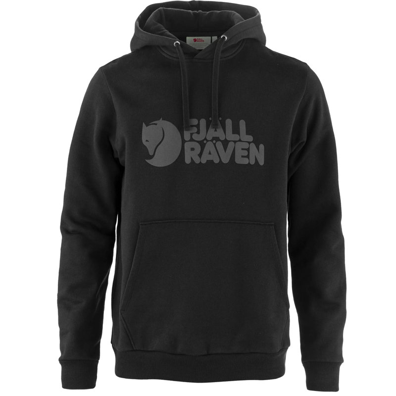 Fjallraven Men's Logo Hoodie in Black