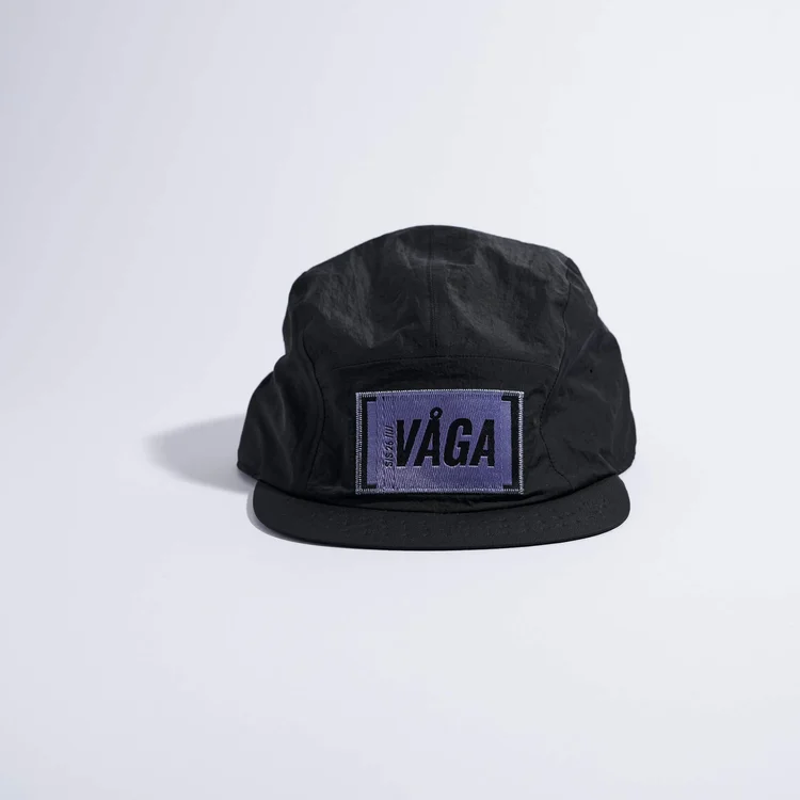 Vaga Feather Edge Cap in Black-1