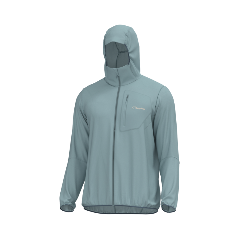 Berghaus Men's Pendower Wind Jacket in Light Blue
