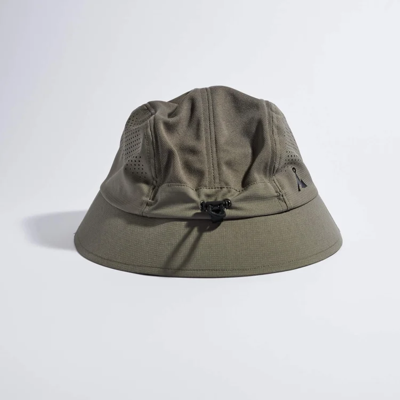Vaga Feather Bucket Hat in Taupe-4