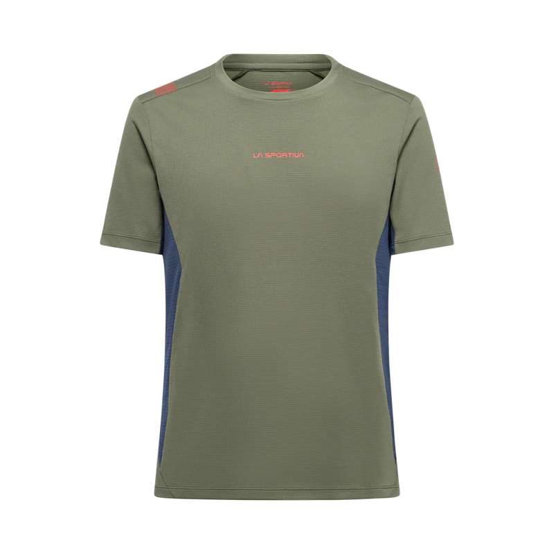 La Sportiva Men's Traverse T-Shirt in Cypress/Night Sky