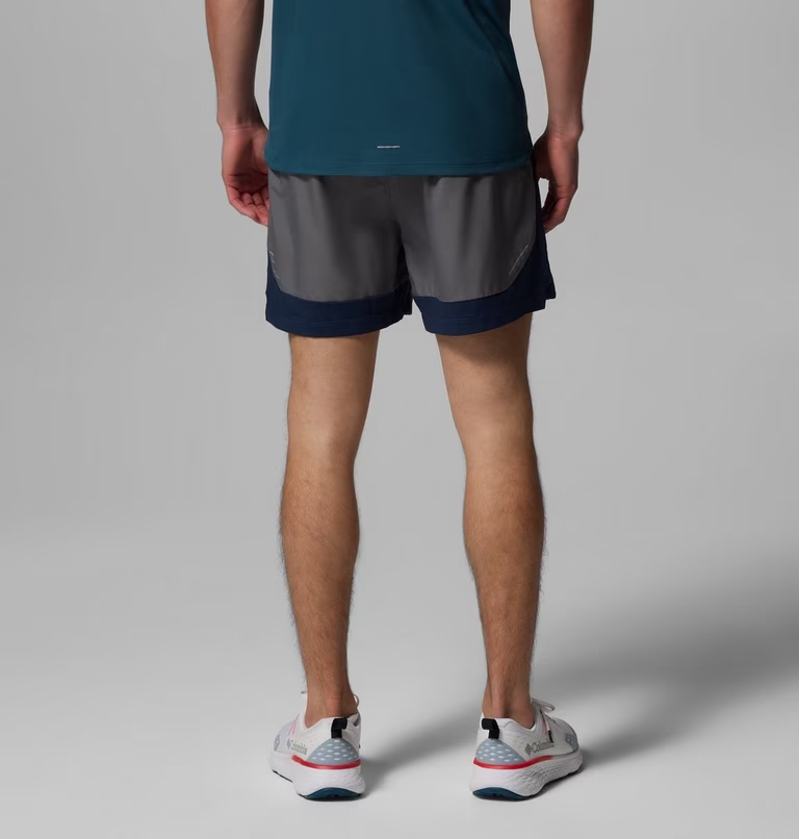 Columbia Men's Three Pitch Shorts in City Grey/Collegiate Navy-3