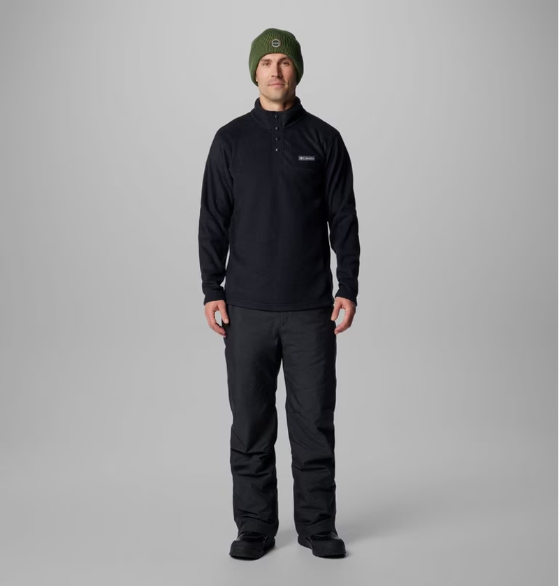 Columbia Men's Steens Mountain Half Snap II Fleece in Black-3