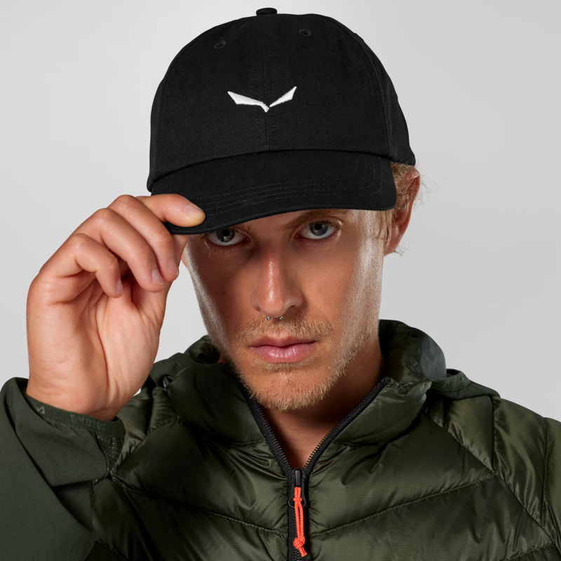 Salewa Eagle Logo Cap in Black Out-2