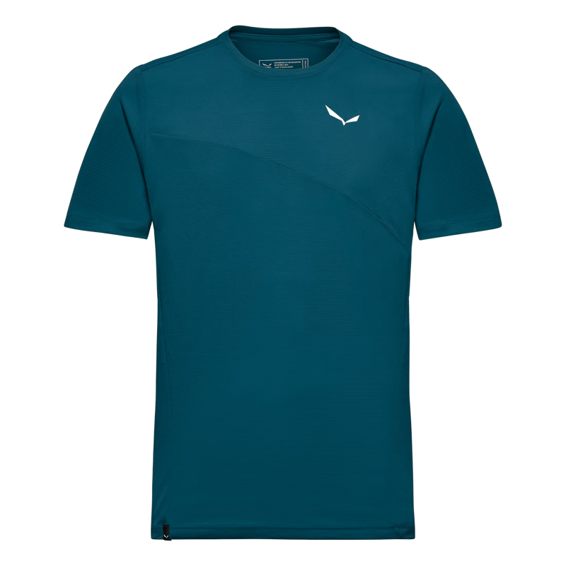 Salewa Men's Puez Sporty Dry T-Shirt in Pond Blue