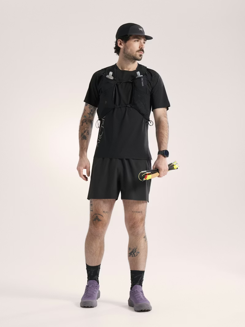 Arc'teryx Men's Norvan Downword Logo Tee in Black-5