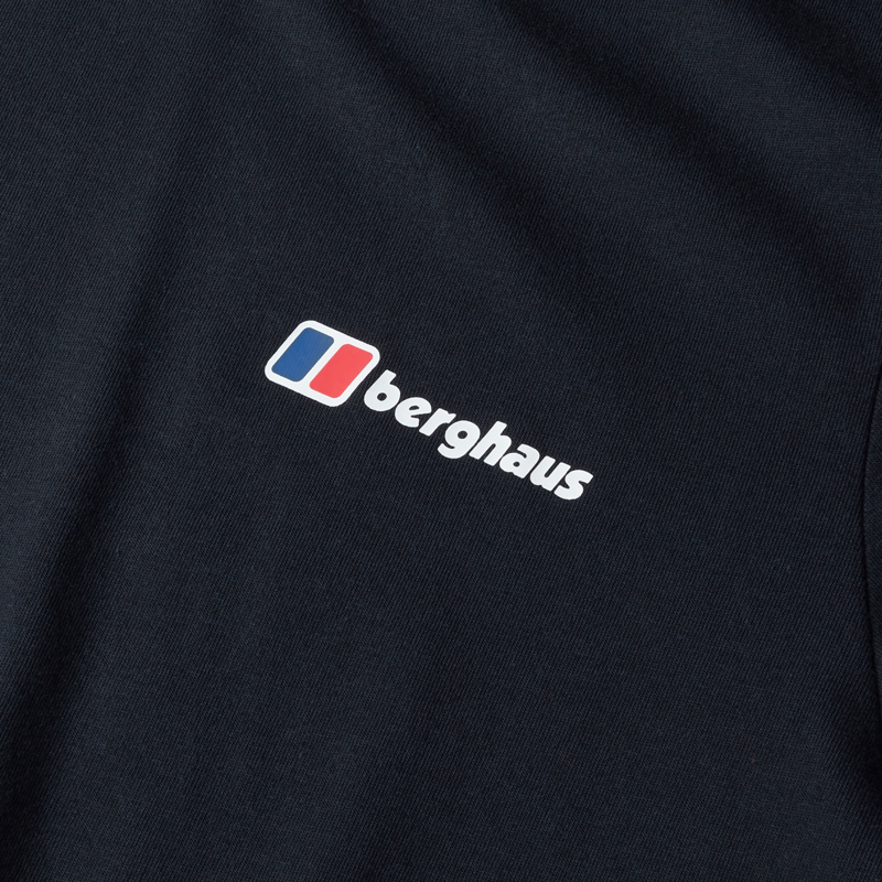 Berghaus Men's Front and Back Tee in Black-1