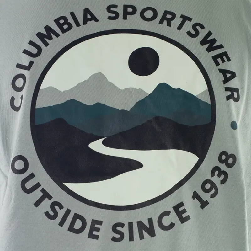 Columbia Men's CSC Outdoor Back Graphic Tee in Crushed Blue/Scoped View-3