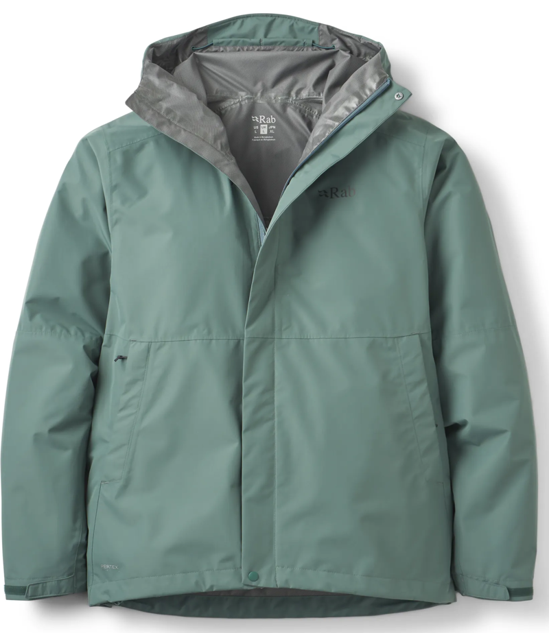 Rab Men's Downpour Jacket in Sage