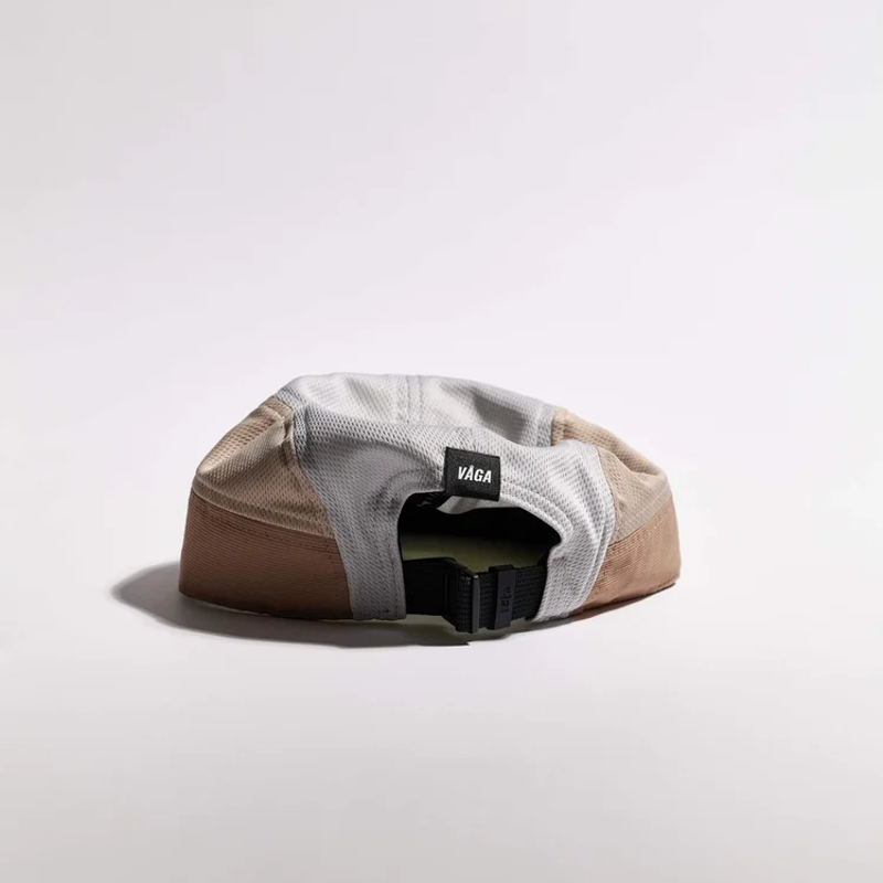 Vaga Club Cap in Taupe/Neon Yellow/Light Grey-2