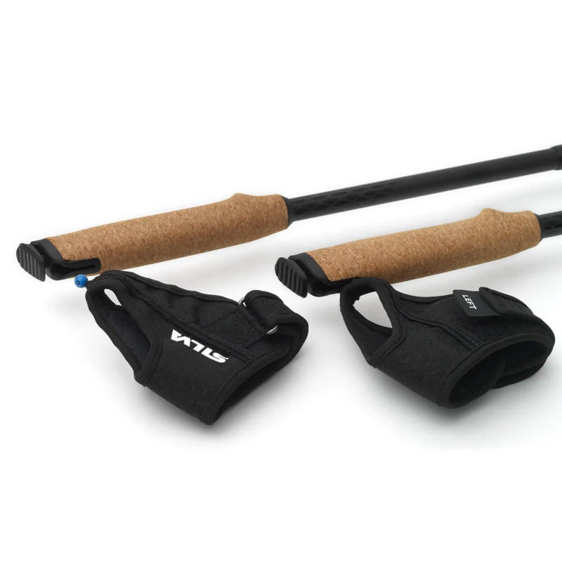 Silva Carbon Z Adjustable Running Poles in Black - 120-140cm-4