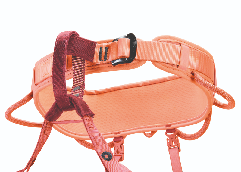 Petzl Corax LT Climbing Harness in Coral Sand-2