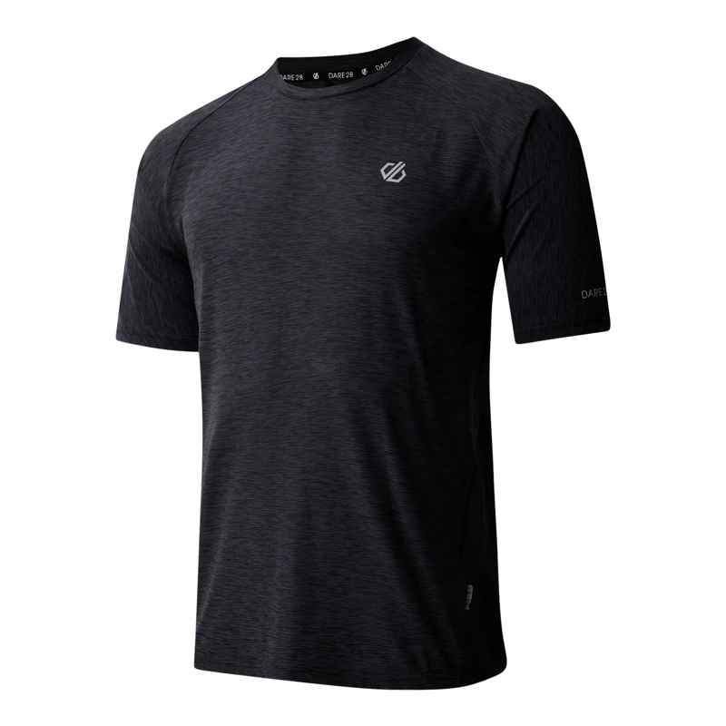 Dare2b Men's Power Up Tee in Black Marl-1