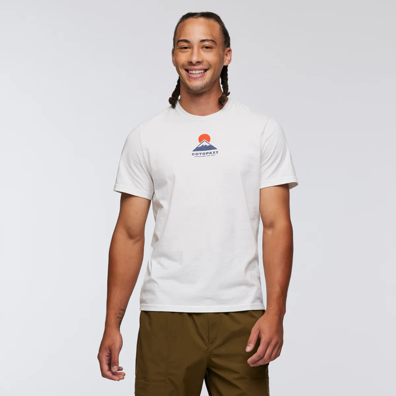 Cotopaxi Men's Mountain T-Shirt in White-2