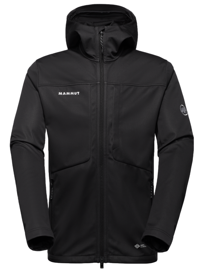 Mammut Men's Ultimate VIII SO Hooded Jacket in Black