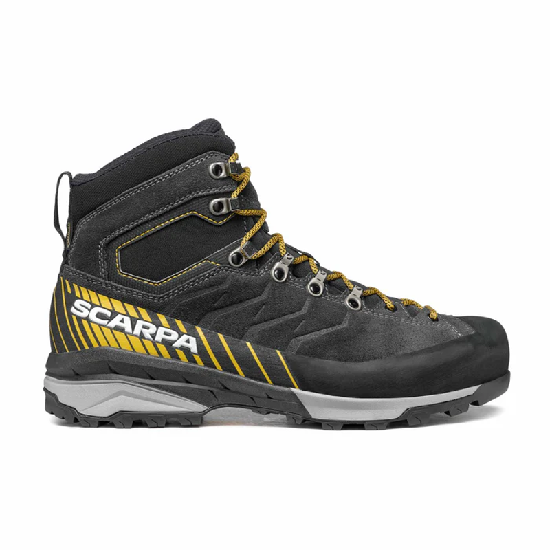Scarpa Men's Mescalito TRK GTX in Dark Anthracite/Mustard-2