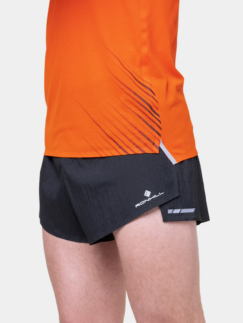 Ronhill Men's Tech Race Shorts in All Black-8