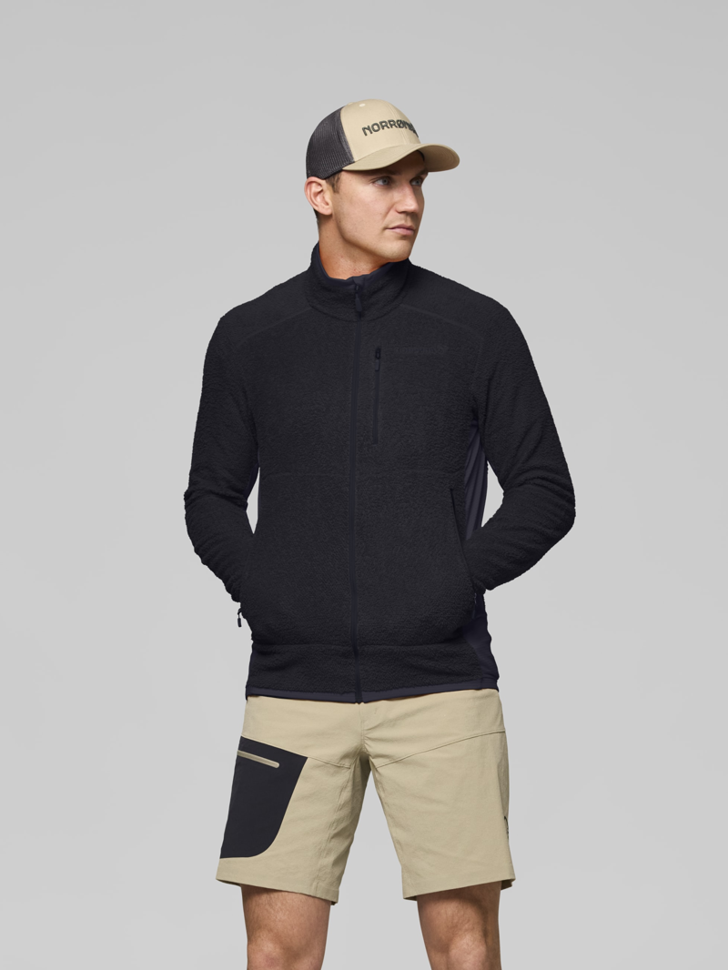 Norrona Men's Falketind Warm1 Active Jacket in Caviar Black-3