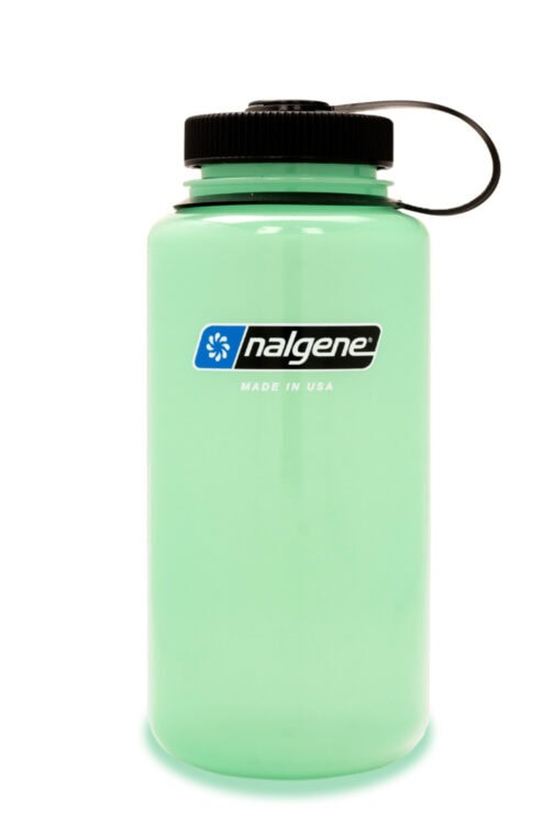 Nalgene Wide Mouth Tritan Sustain Bottle in Glow Green - 1L