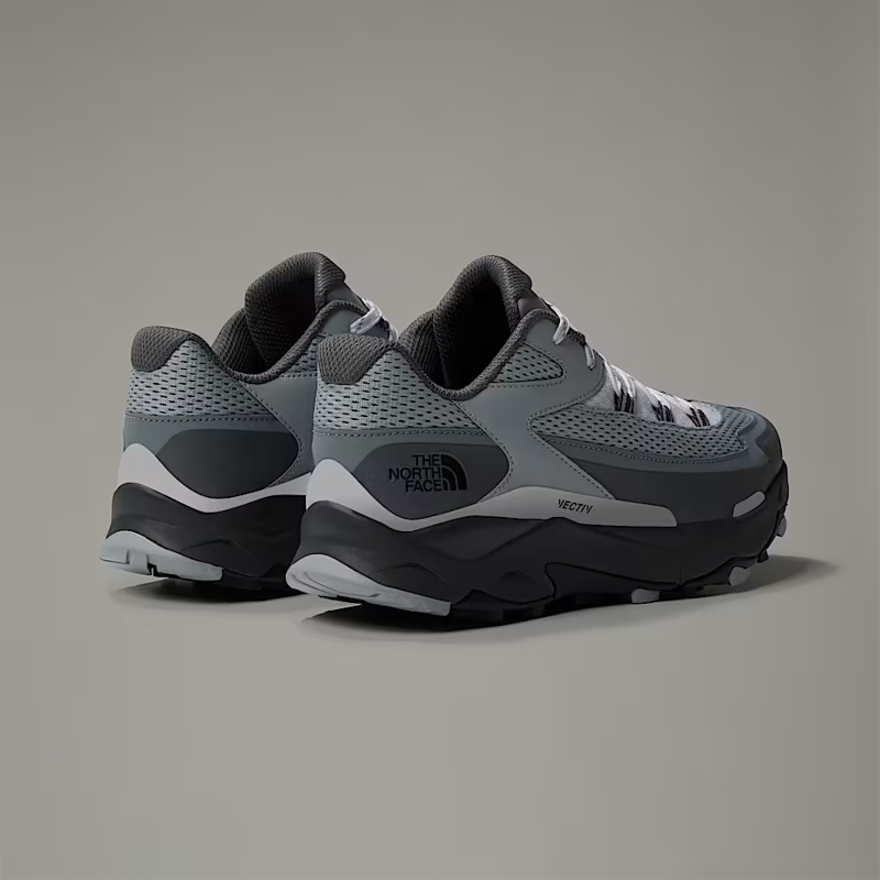The North Face Men's VECTIV Taraval Hiking Shoes in High Rise Grey/Smoked Pearl-4