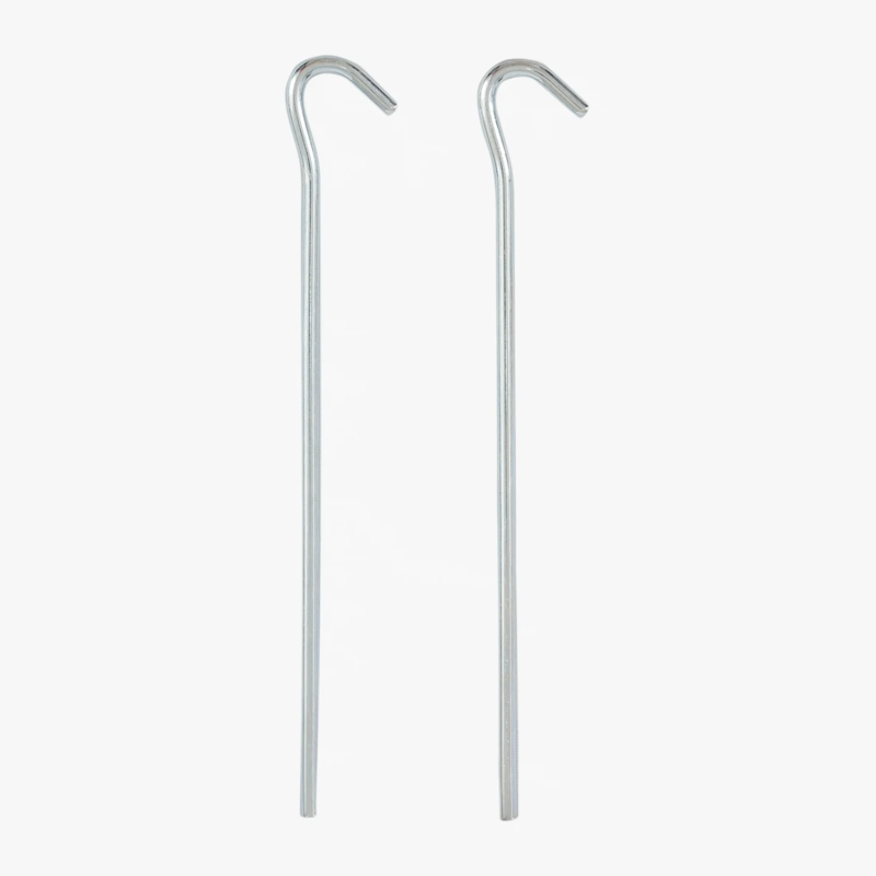 Highlander Steel Wire Peg 10 Pack in Metal - 18cm/7in