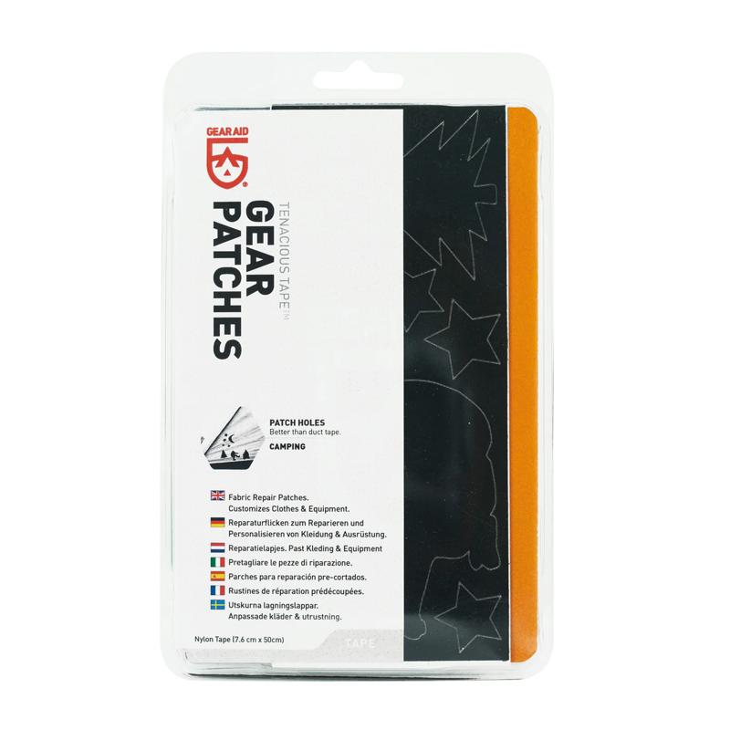 Gear Aid Tencious Tape Camping Gear Patches in Black - 20 pack
