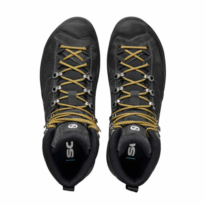 Scarpa Men's Mescalito TRK GTX in Dark Anthracite/Mustard-4