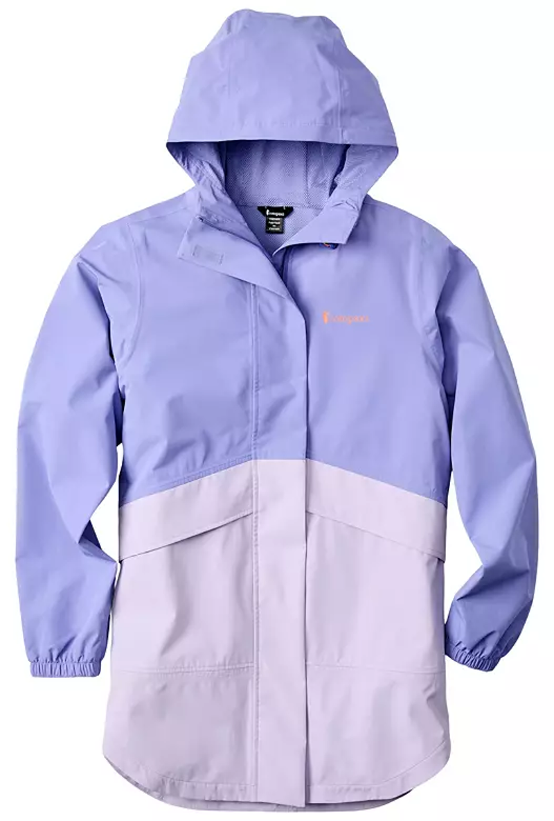 Cotopaxi Women's Rayu Rain Parka in Aster and Moonbeam