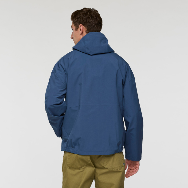Cotopaxi Men's Cielo Rain Jacket in Deep Sea-6