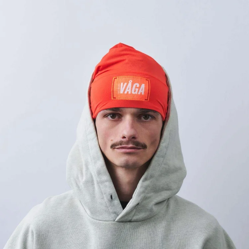 Vaga Lightweight Supersoft Skull Cap in Neon Orange-1