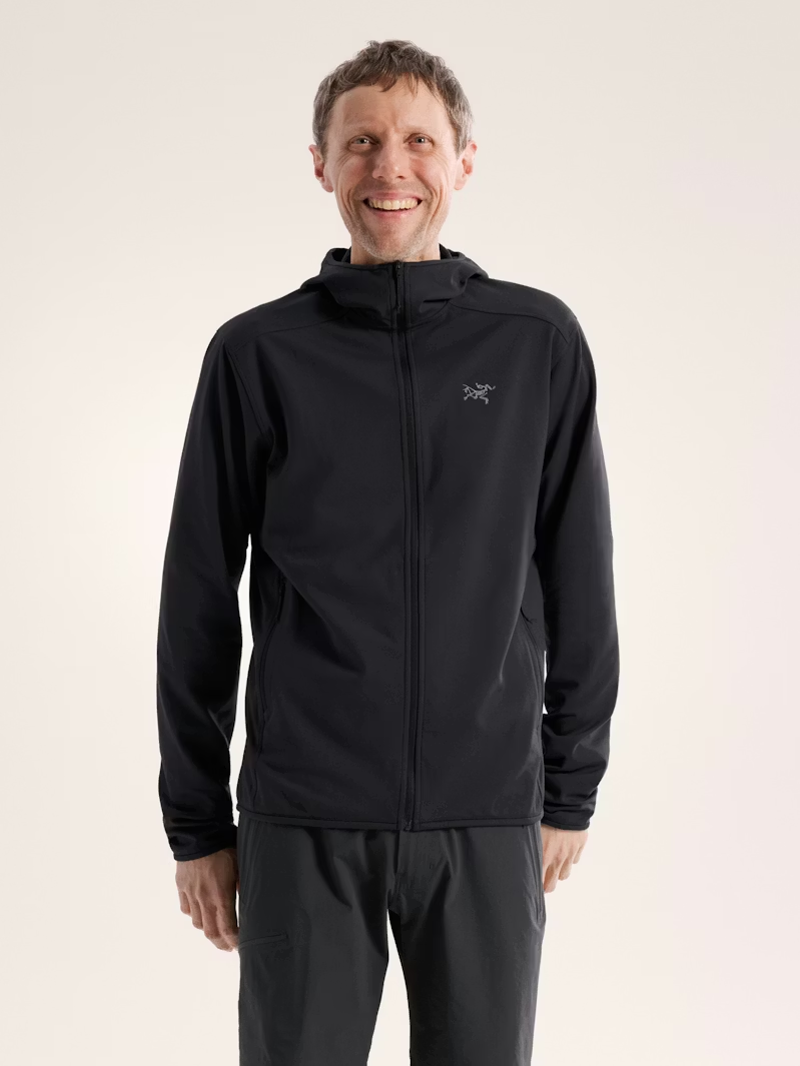 Arc'teryx Men's Kyanite Lightweight Hoody in Black-2
